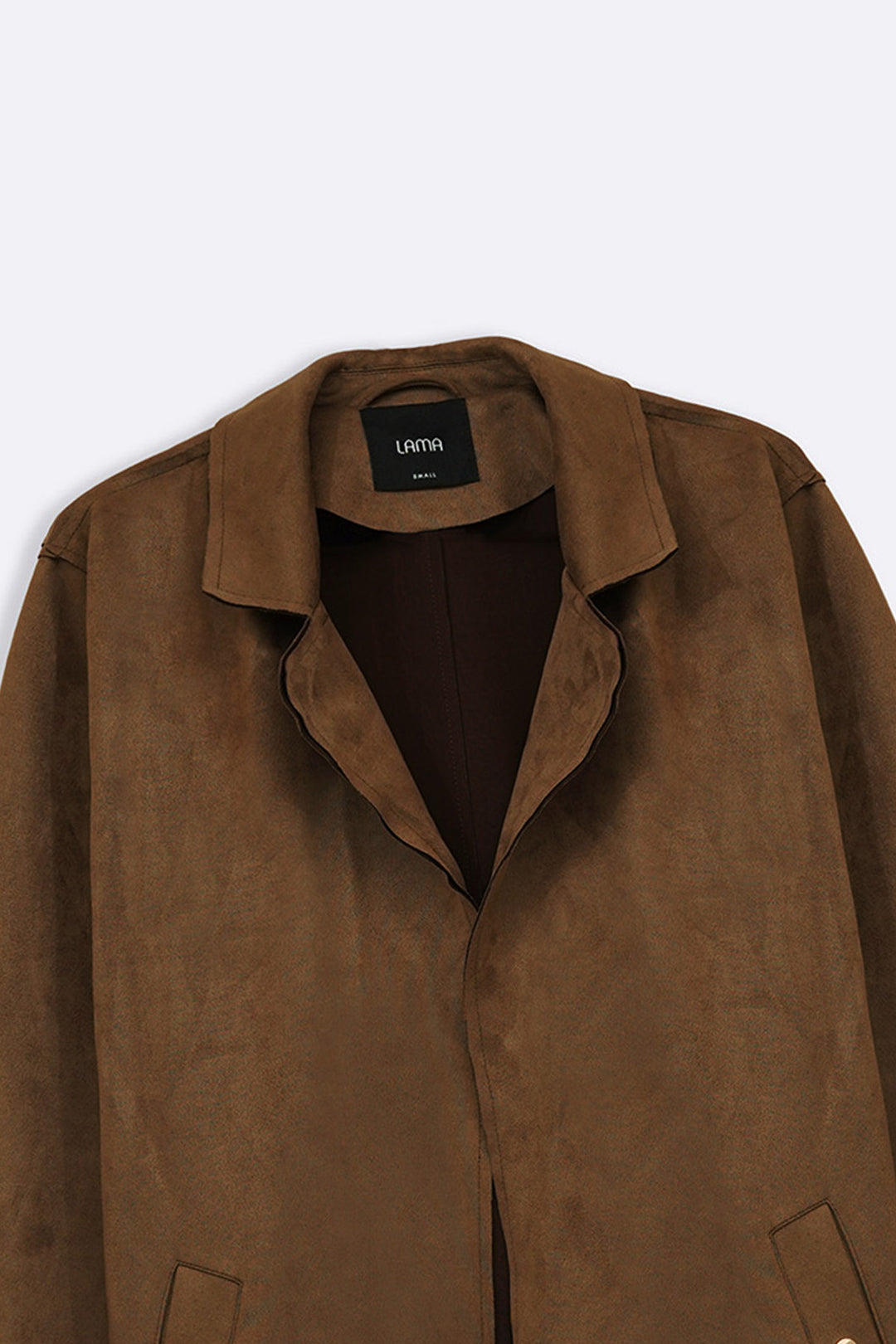 COFFEE SUEDE MID COAT