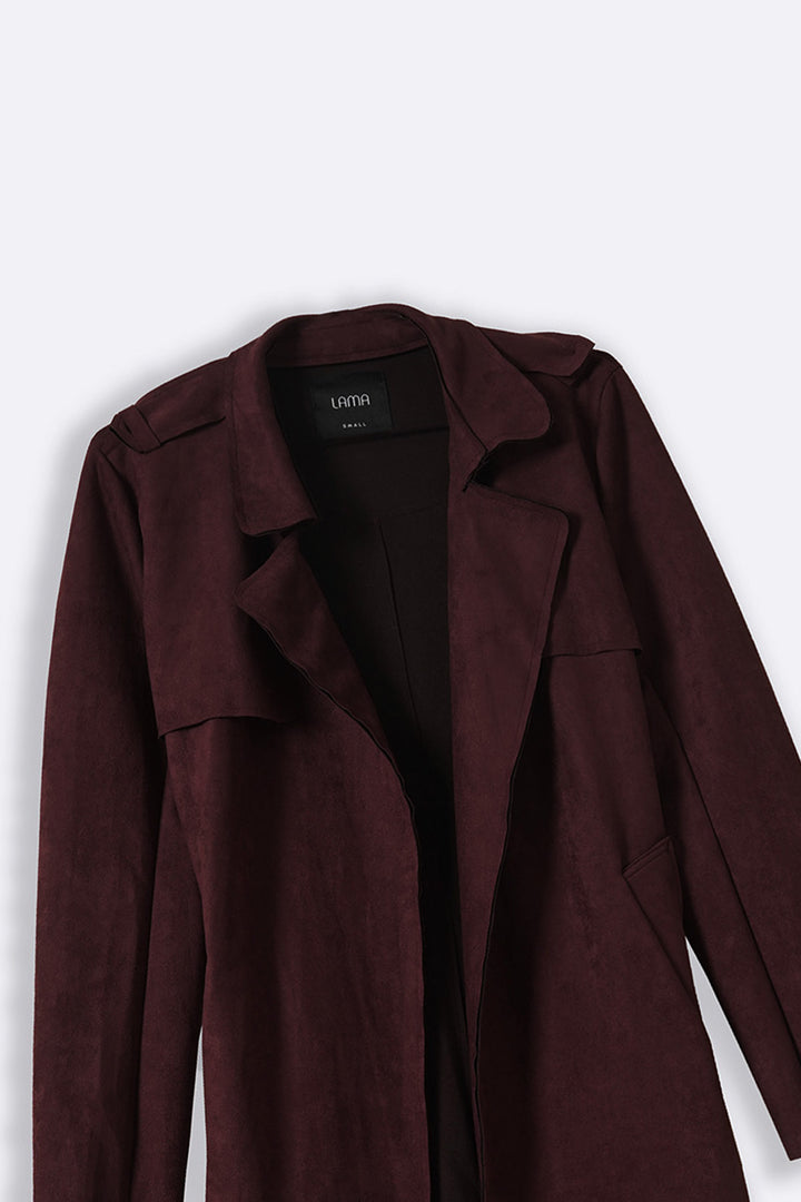 SUEDE TRENCH COAT