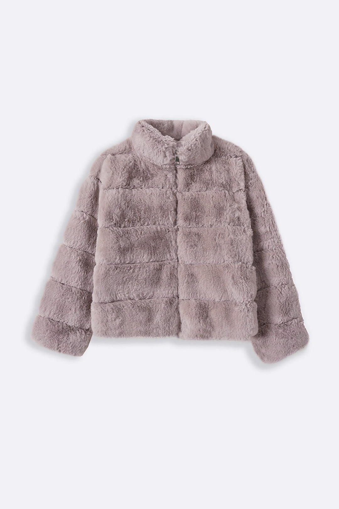 BEIGE PLUSH FUR JACKET