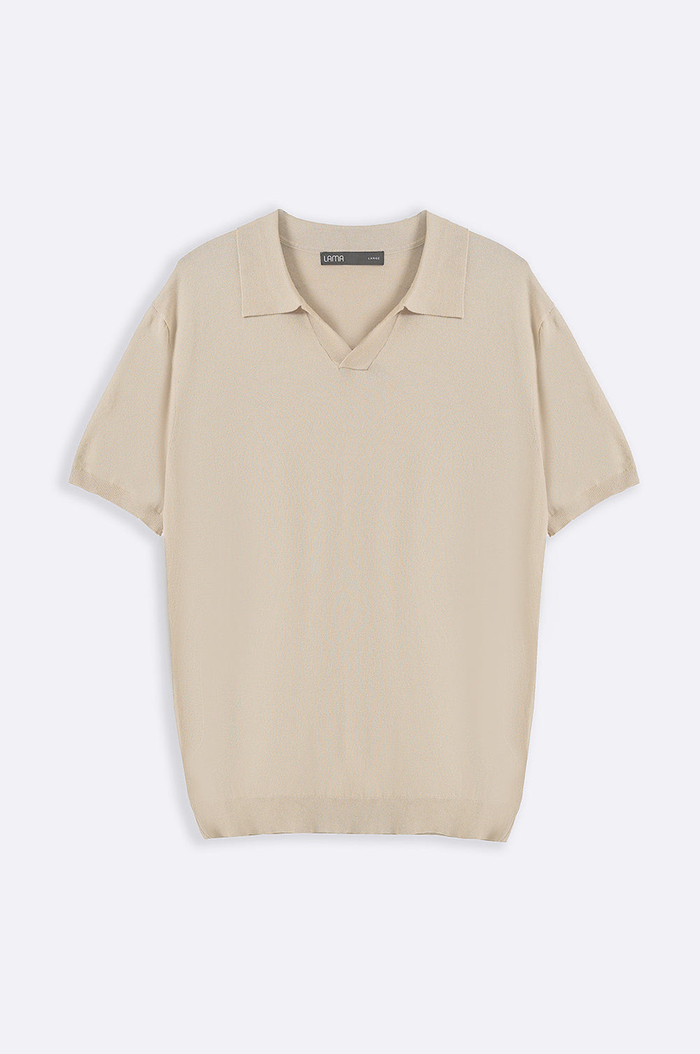 BEIGE TEXTURED POLO