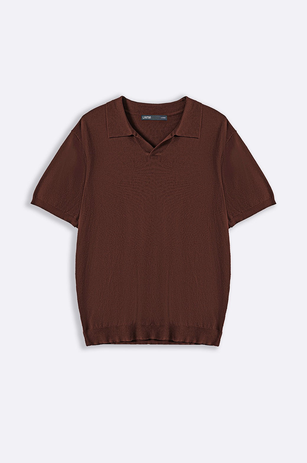 BROWN TEXTURED POLO