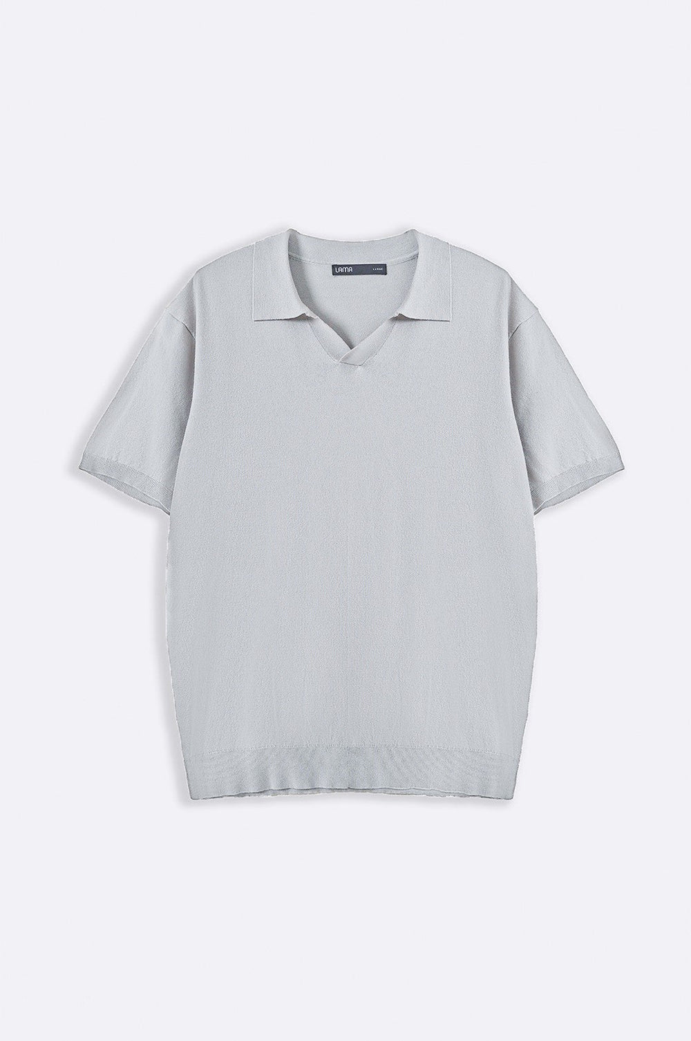 LIGHT GREY TEXTURED POLO