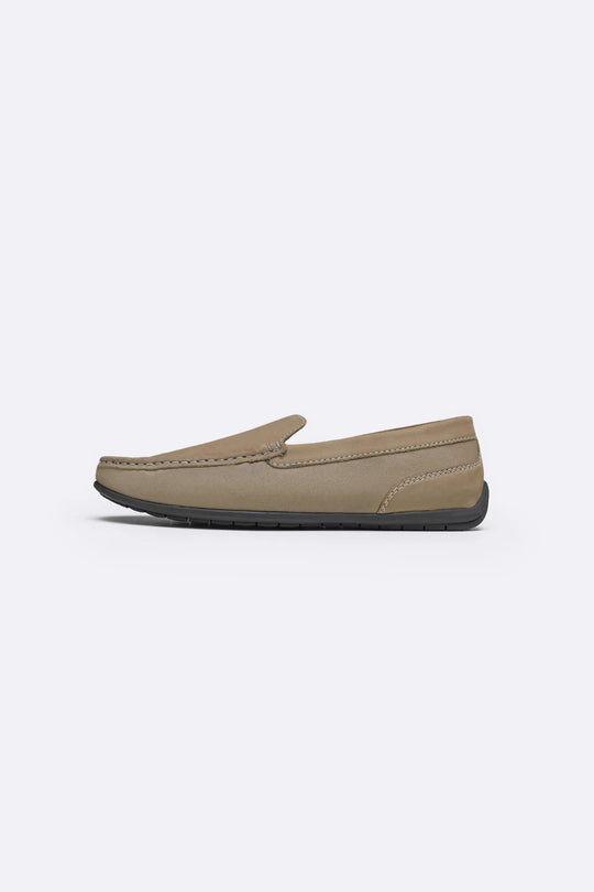 SAND COMFORT REAL LEATHER MOCCASIN