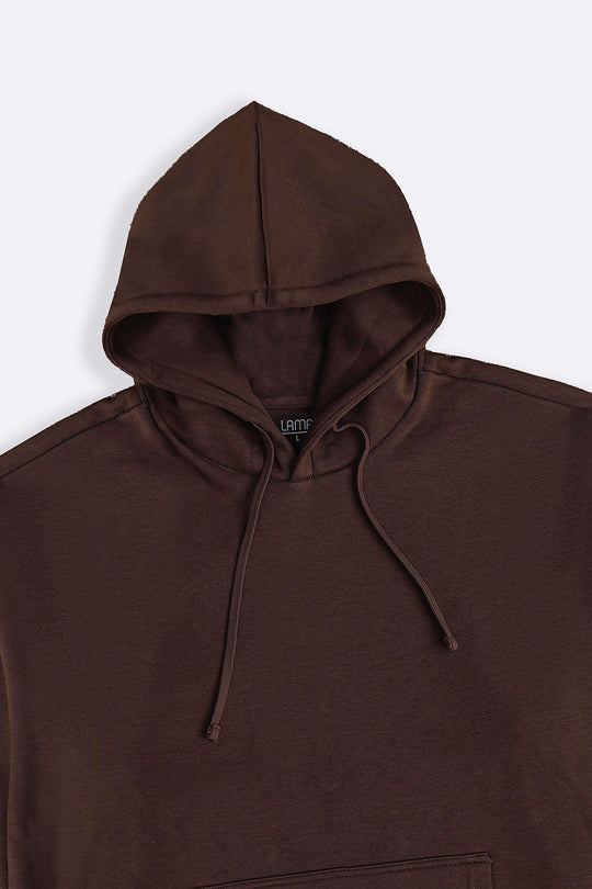 BROWN CLASSIC OVERSIZED HOODIE