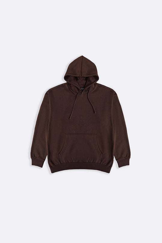 BROWN CLASSIC OVERSIZED HOODIE