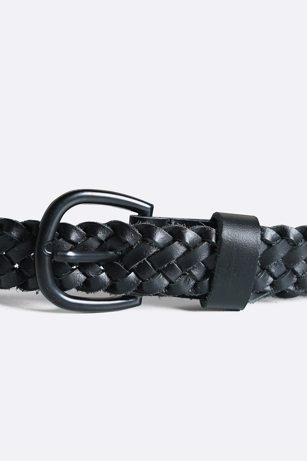 BRAIDED LEATHER BELT