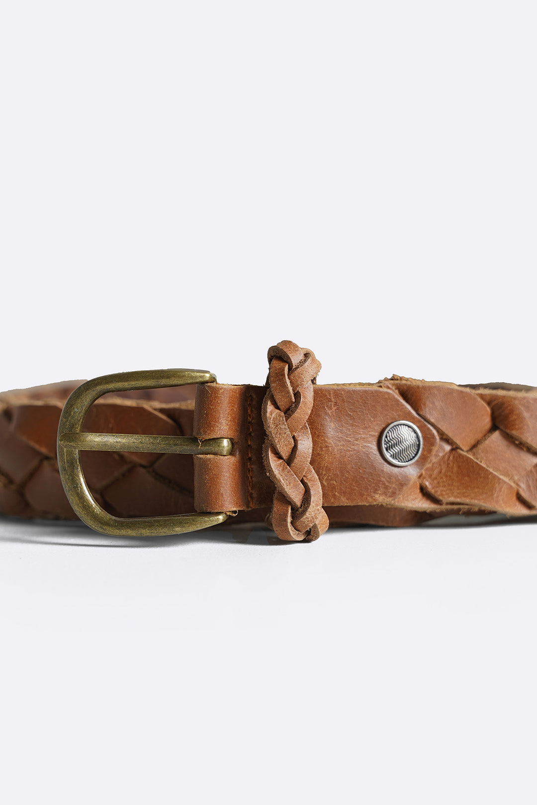 BRAIDED LEATHER BELT