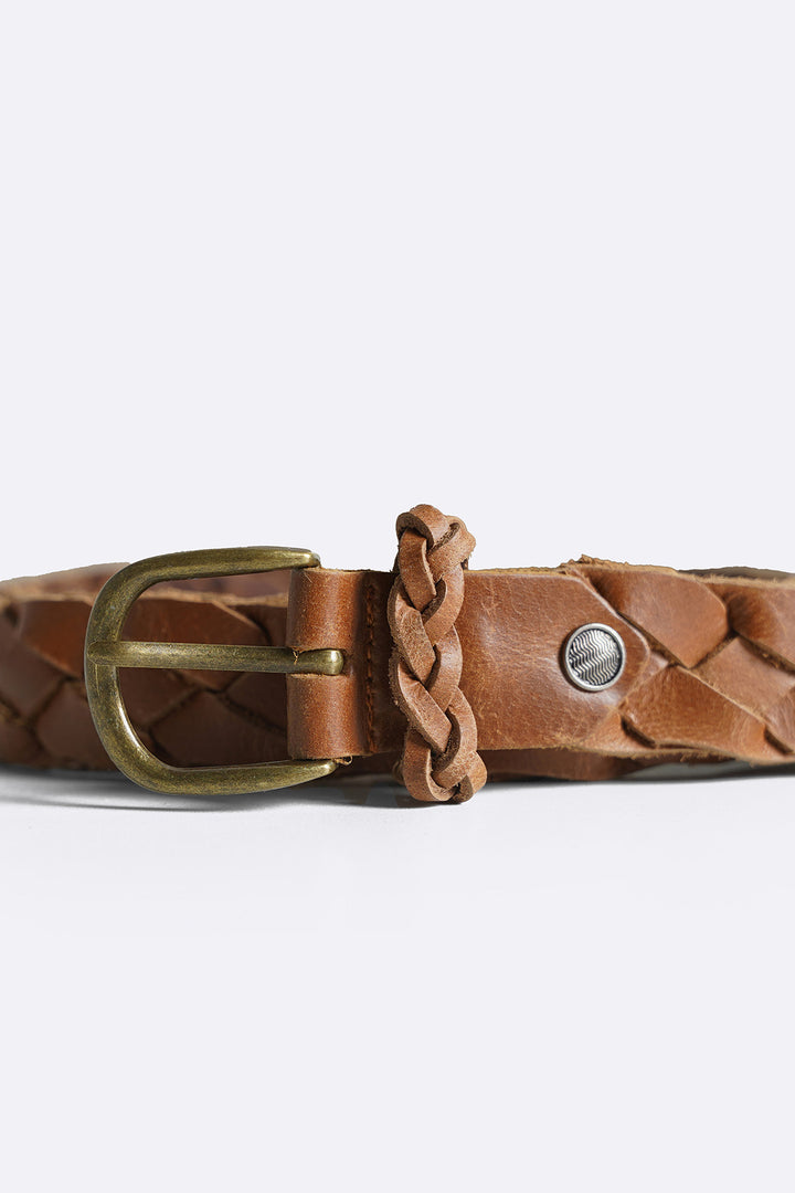 BRAIDED LEATHER BELT