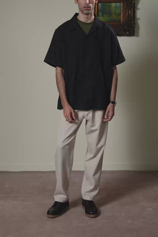 BLACK STITCH DETAIL SAFARI