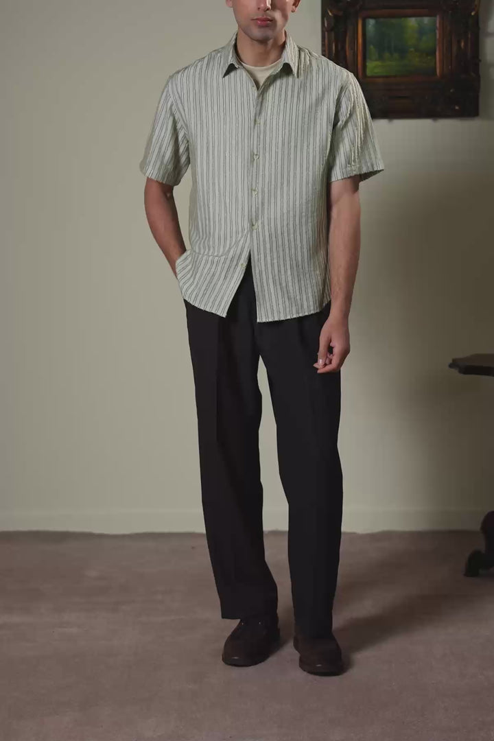 LINEAR JACQUARD SHIRT