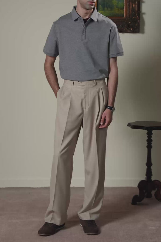 HEATHER GREY PERFORMANCE CORE POLO