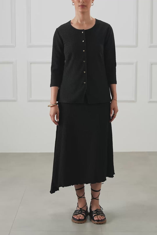 TEXTURED FITTED SHIRT