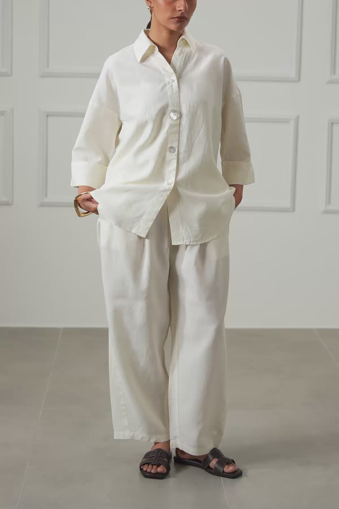 LYOCELL LINEN BUTTON SHIRT