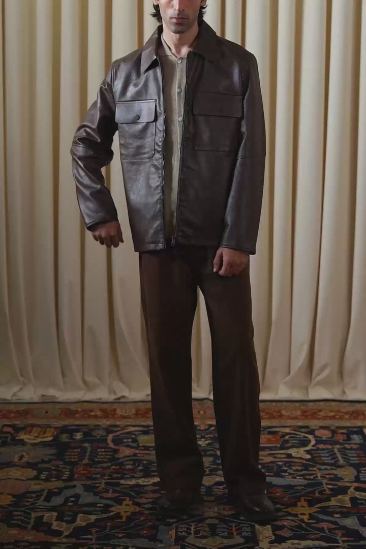 LEATHER EFFECT JACKET