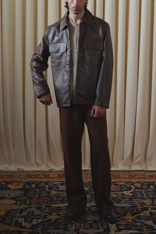 LEATHER EFFECT JACKET