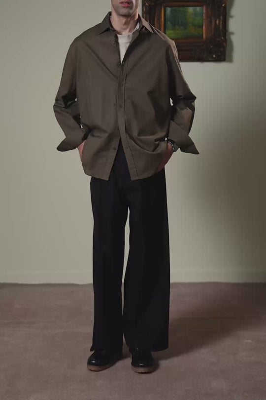 OLIVE PREMIUM LINEN SHIRT