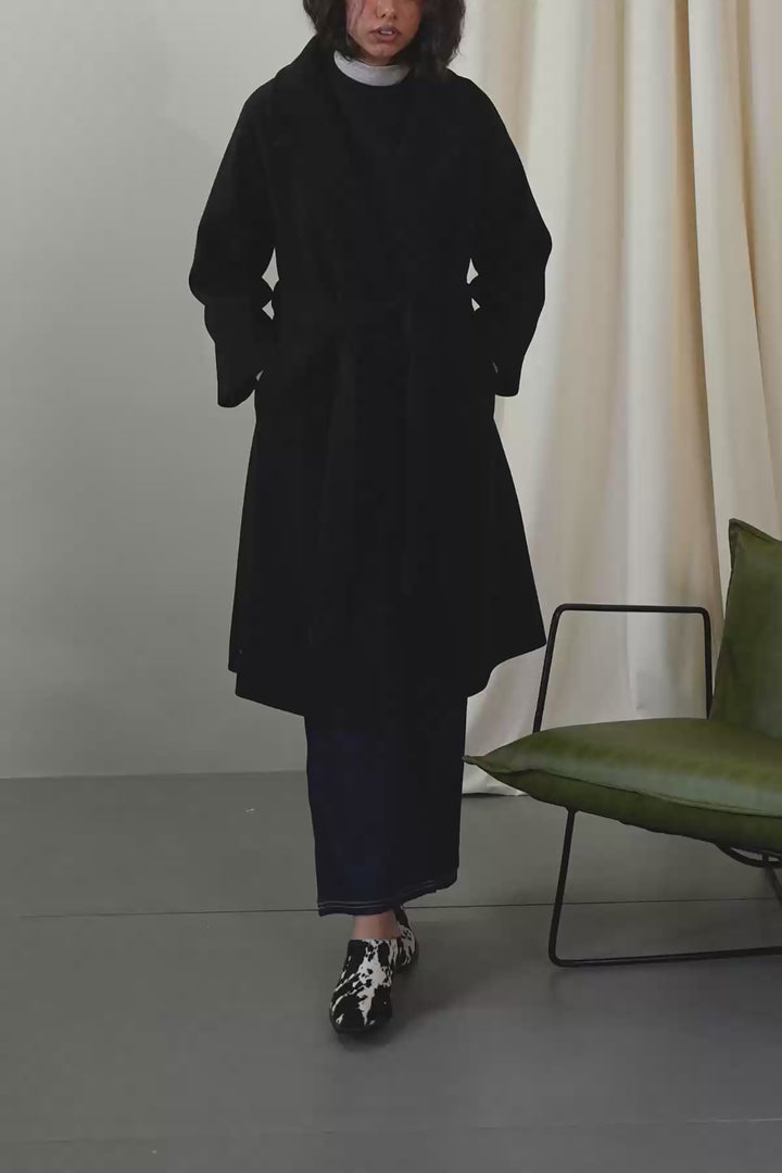 LONG BELTED COAT