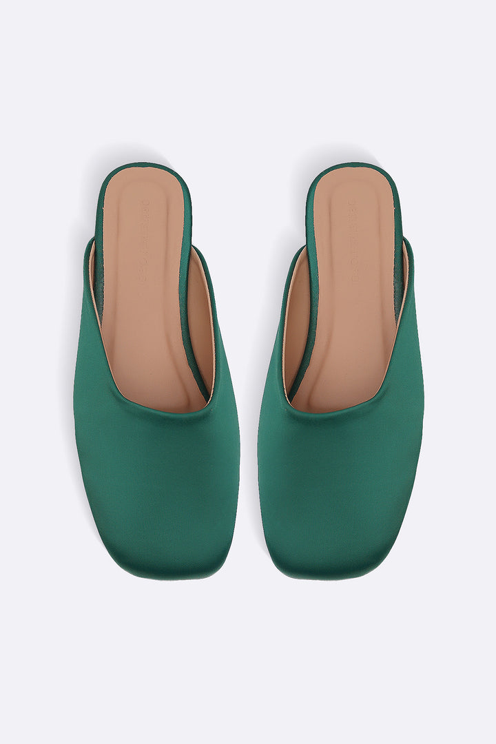 SATIN MULES