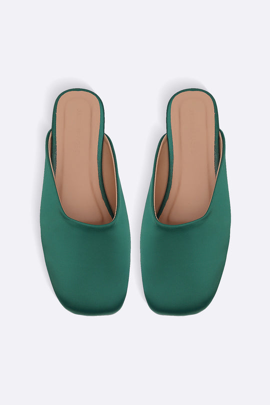SATIN MULES
