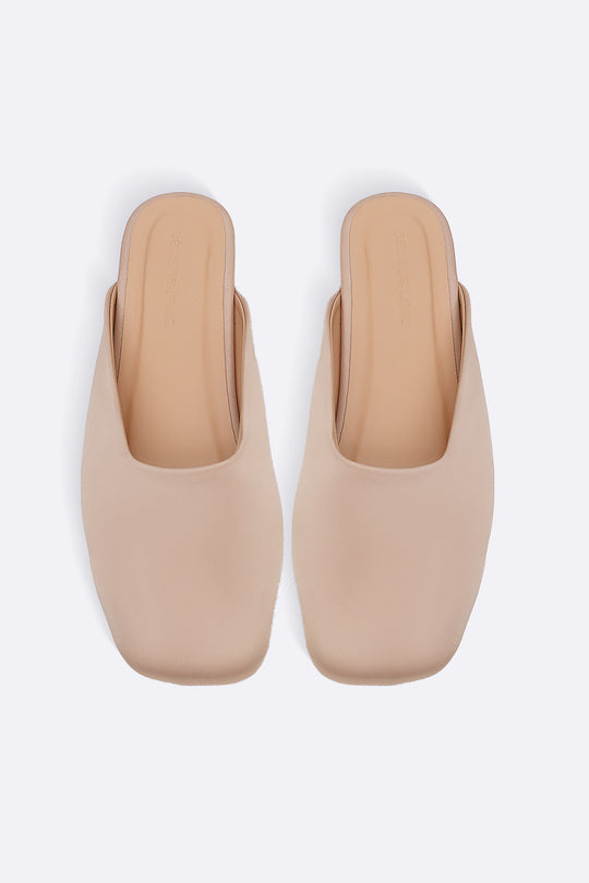 SATIN MULES