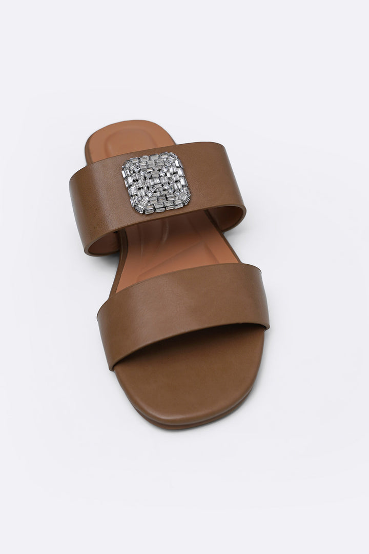 TAUPE SOFT BROOCH SLIDES