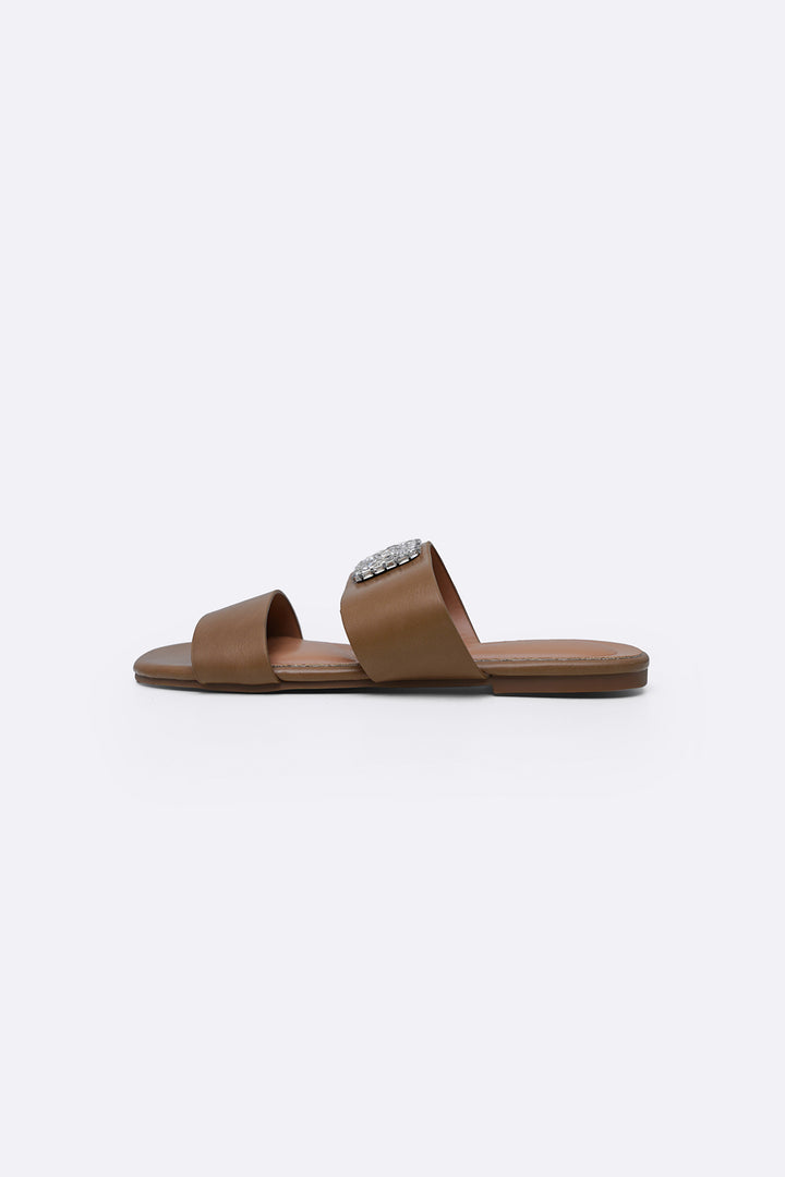 TAUPE SOFT BROOCH SLIDES